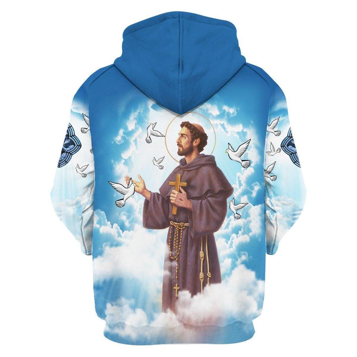 Saint Francis Of Assisi Hoodie - CustomsPig