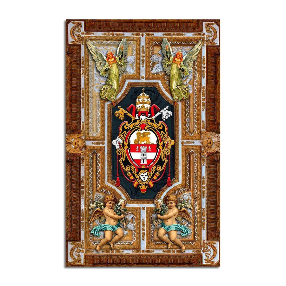 Saint John XXIII Coat of Arms Rug - DucG