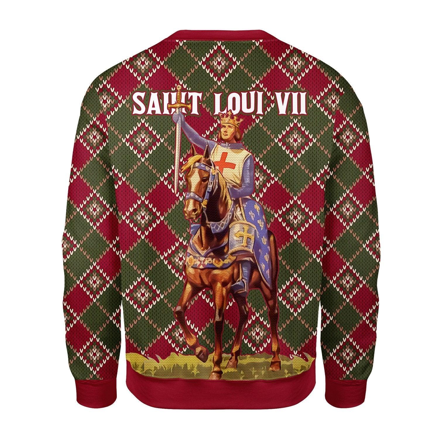 Saint Loui VII Christmas Sweater - CustomsPig