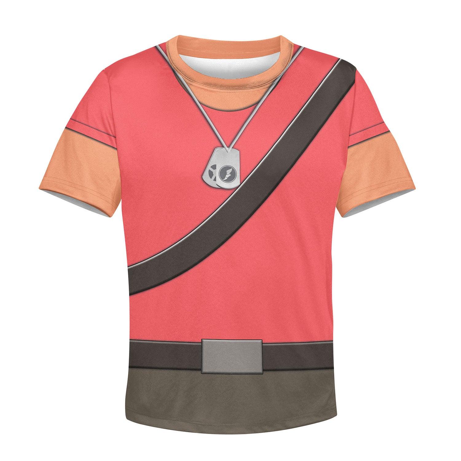 Scout TF2 Kid Costume Cosplay Kid Hoodie Sweatshirt T-Shirt - CustomsPig.com