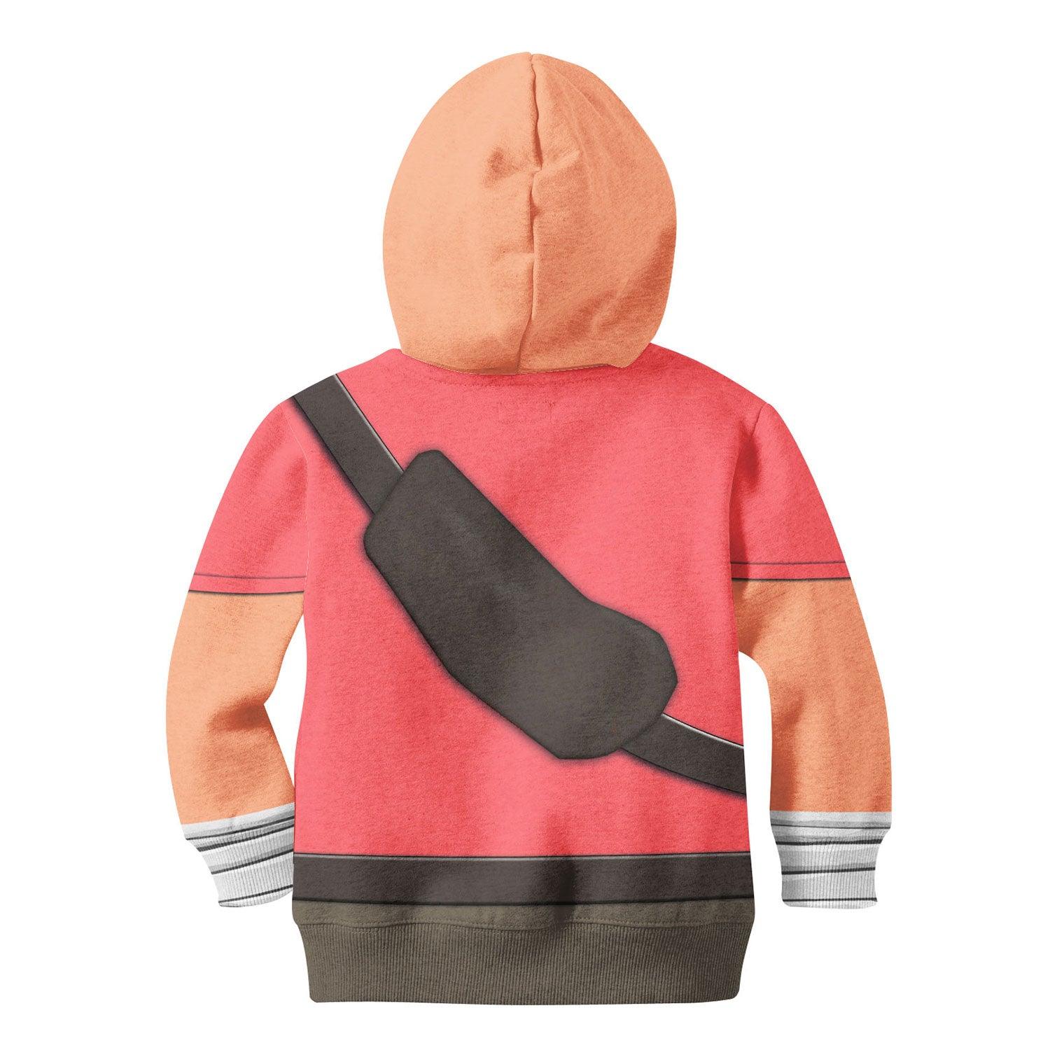 Scout TF2 Kid Costume Cosplay Kid Hoodie Sweatshirt T-Shirt - CustomsPig.com