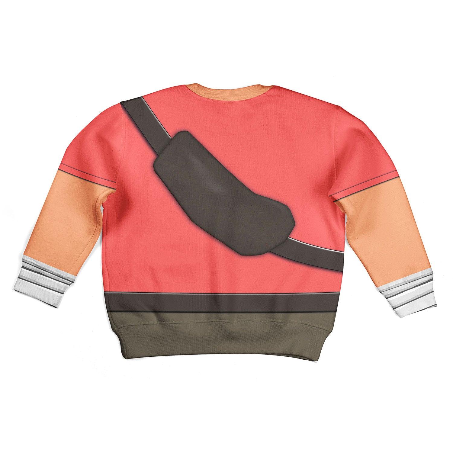 Scout TF2 Kid Costume Cosplay Kid Hoodie Sweatshirt T-Shirt - CustomsPig.com
