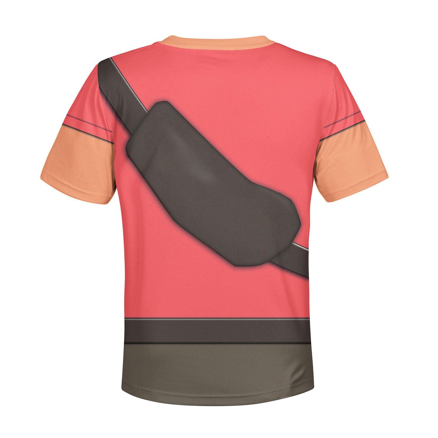 Scout TF2 Kid Costume Cosplay Kid Hoodie Sweatshirt T-Shirt - CustomsPig.com
