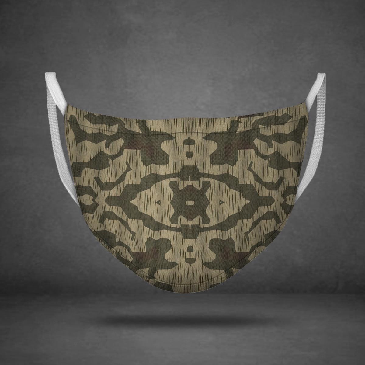 Splinter B Luftwaffen-Splittertarnmuster German WWII Camo Patterns Face Mask - DucG