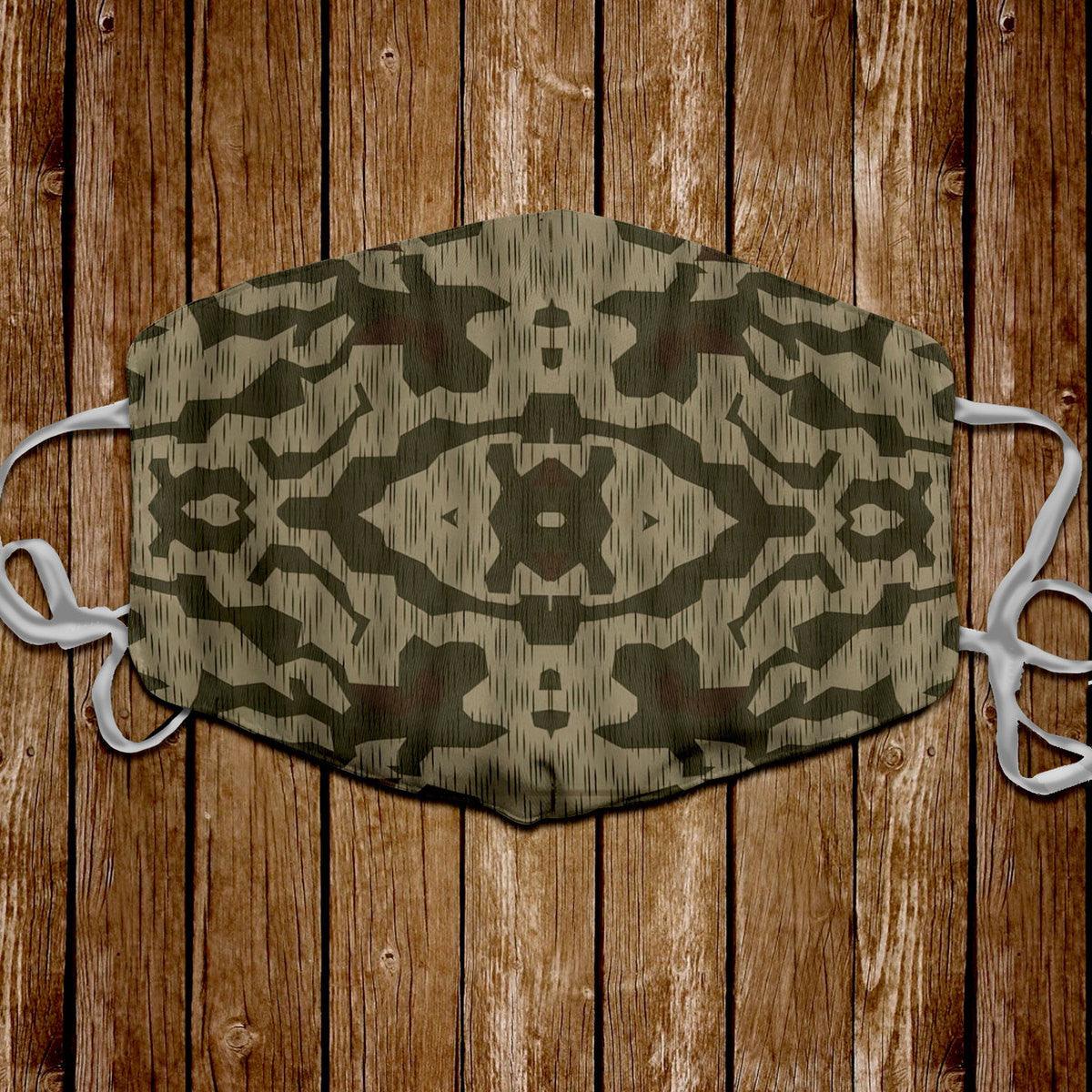 Splinter B Luftwaffen-Splittertarnmuster German WWII Camo Patterns Face Mask - DucG