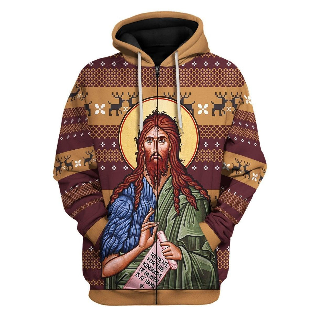 St. John the Baptist Zip Hoodie - DucG