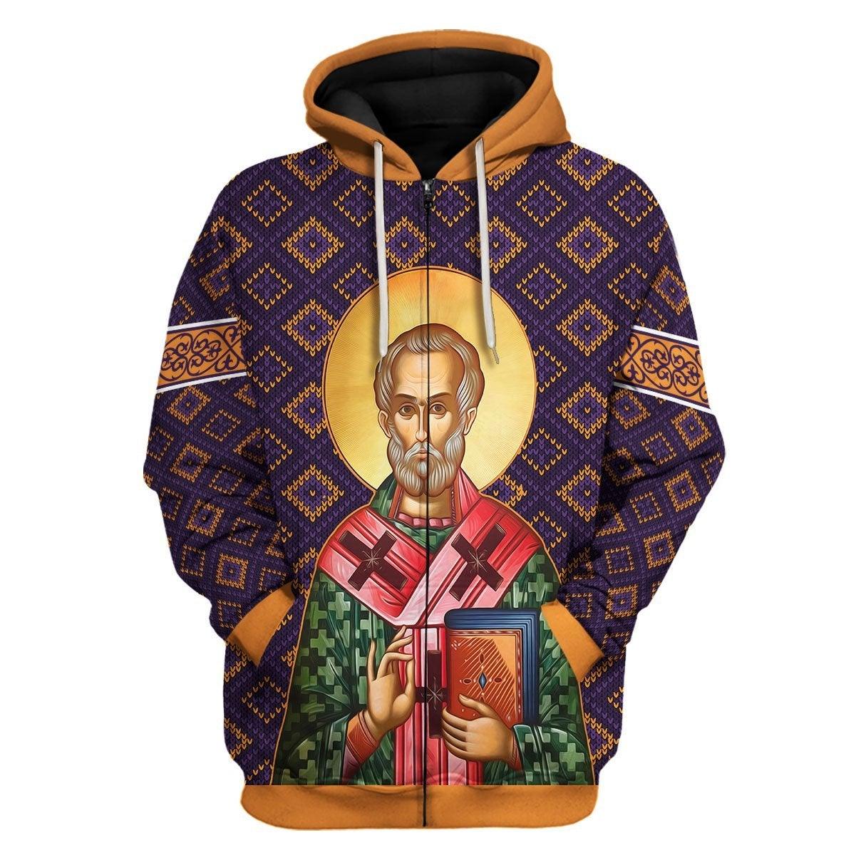 St. Nicholas Zip Hoodie - DucG