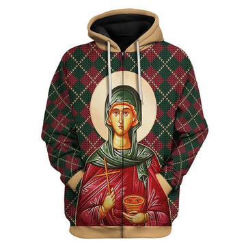 St. Paraskeve Zip Hoodie - CustomsPig