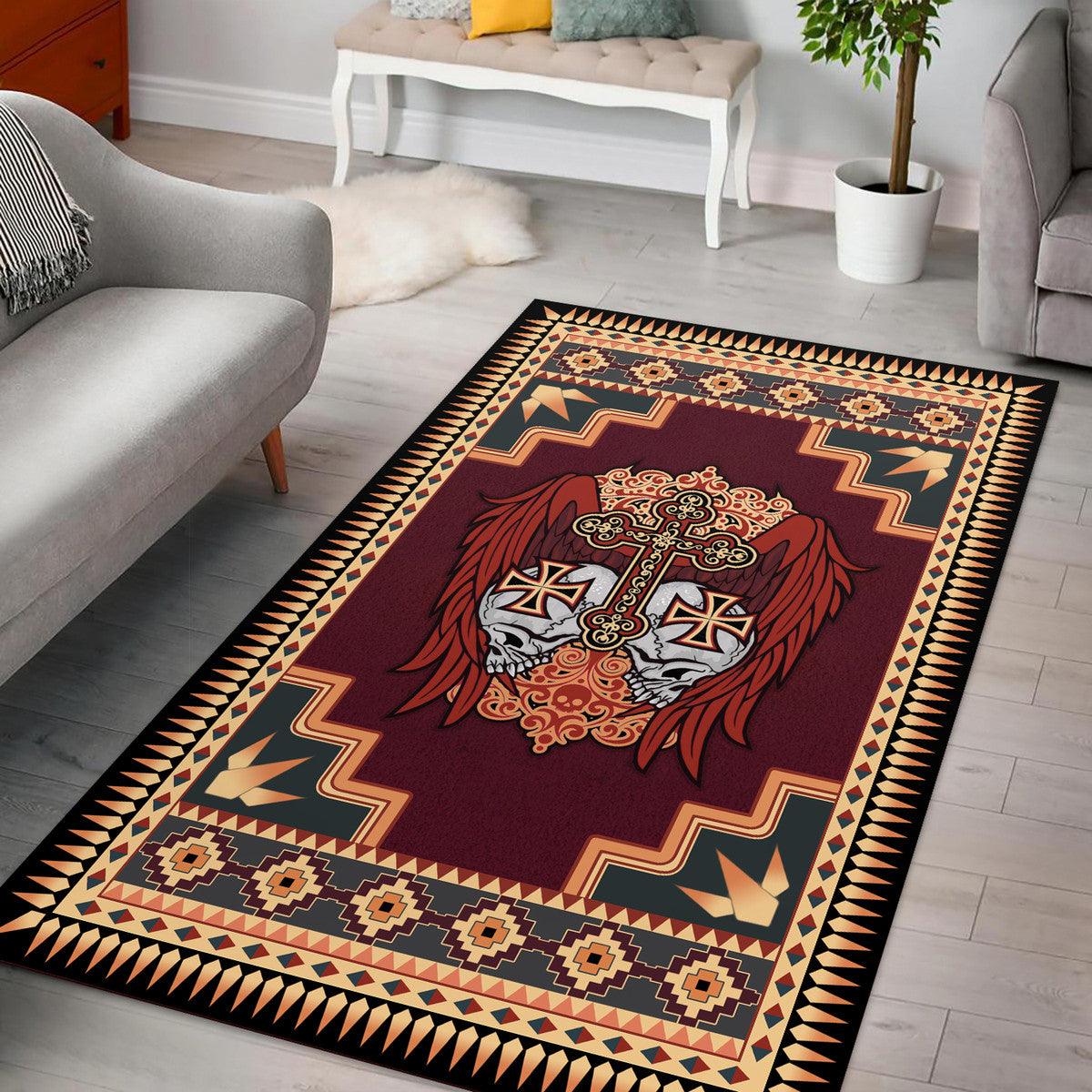 Sugar Skull Wings Rug - DucG