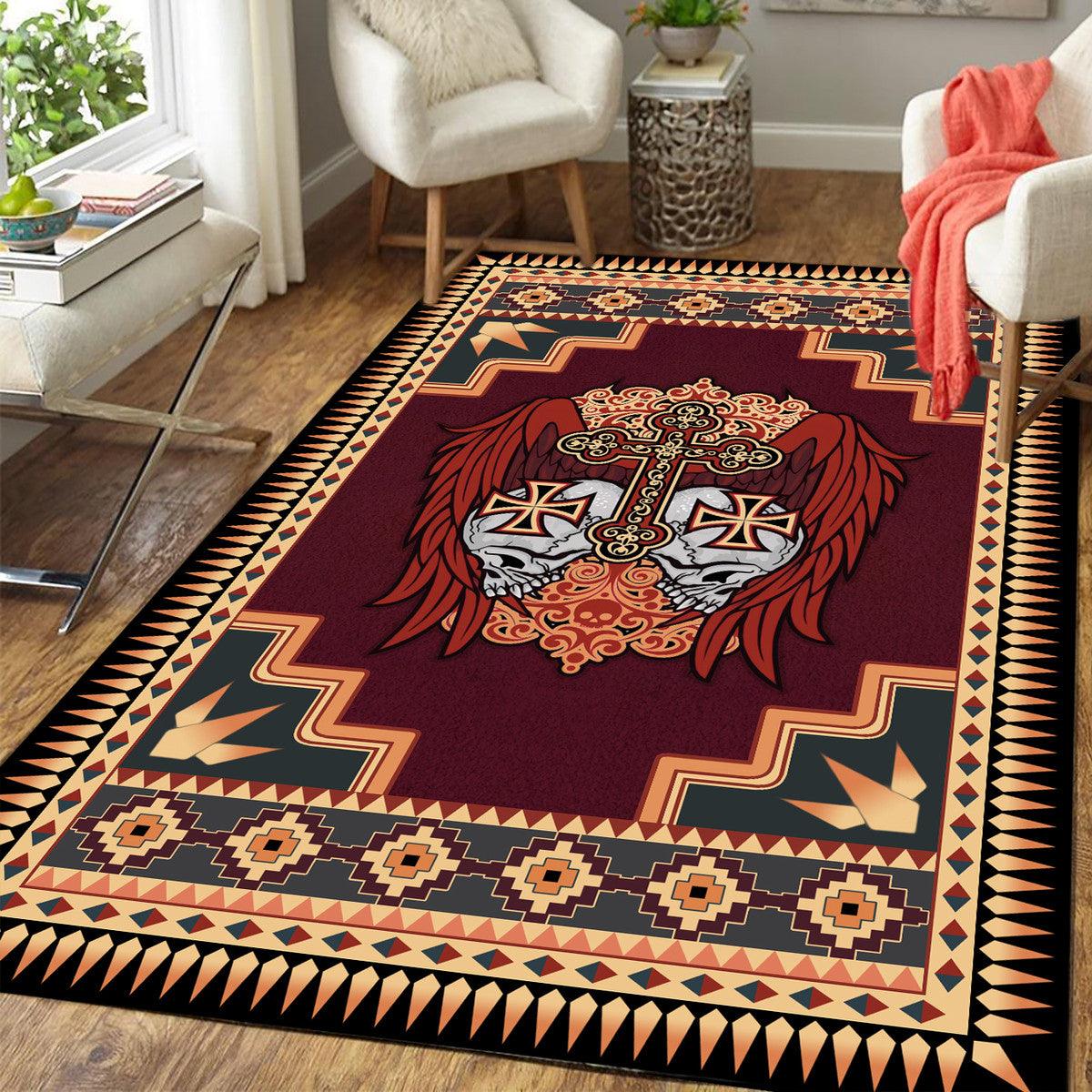 Sugar Skull Wings Rug - DucG