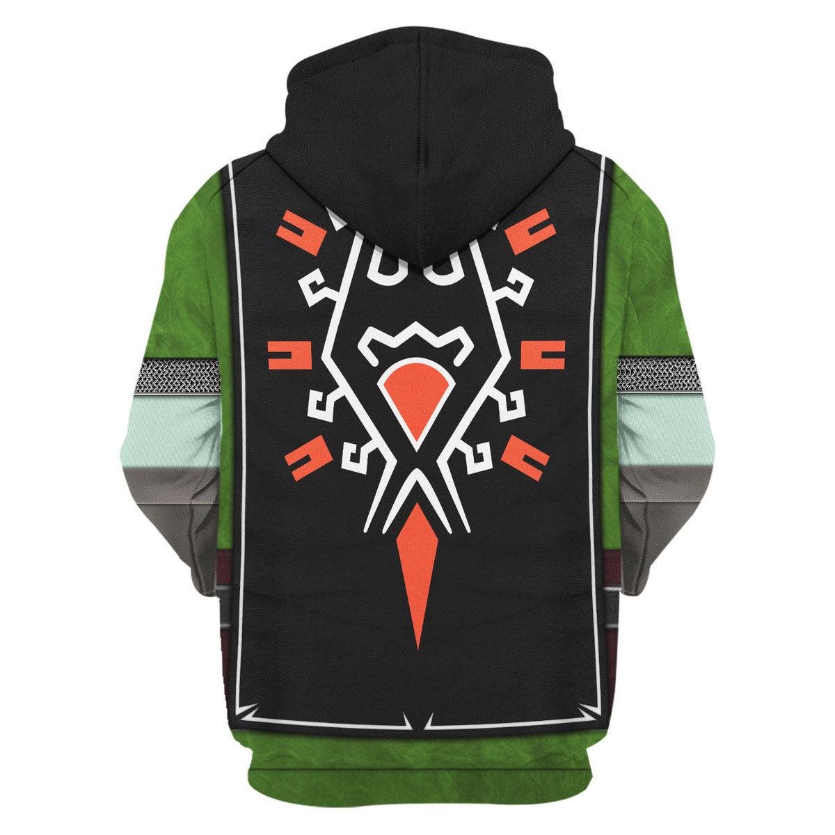 Tears Of The Kingdom Knights of Skyloft Green Unisex Hoodie Sweatshirt T-shirt Sweatpants Cosplay - CustomsPig.com