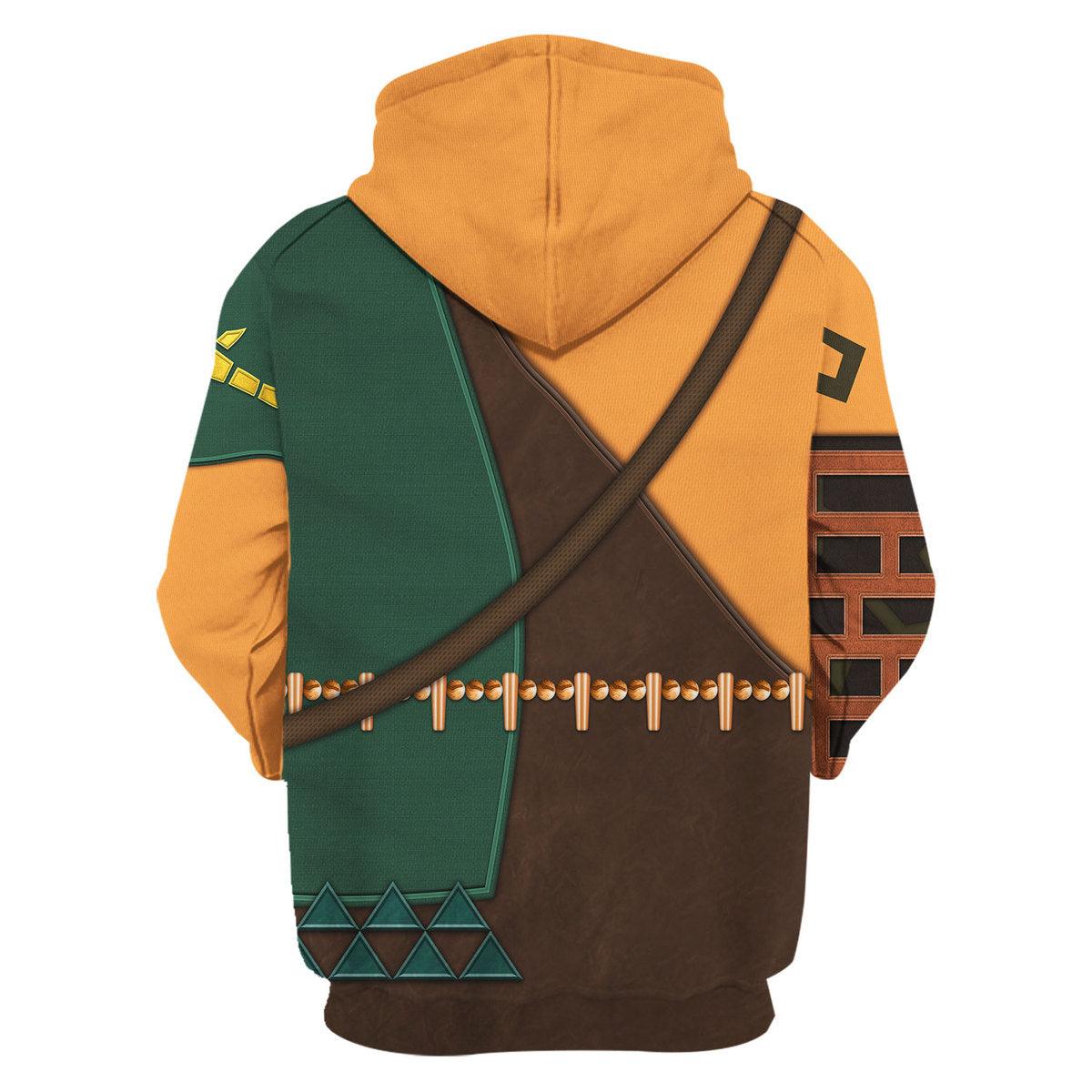 Tears Of The Kingdom Link Attire Unisex Hoodie Sweatshirt T-shirt Sweatpants Cosplay - CustomsPig.com