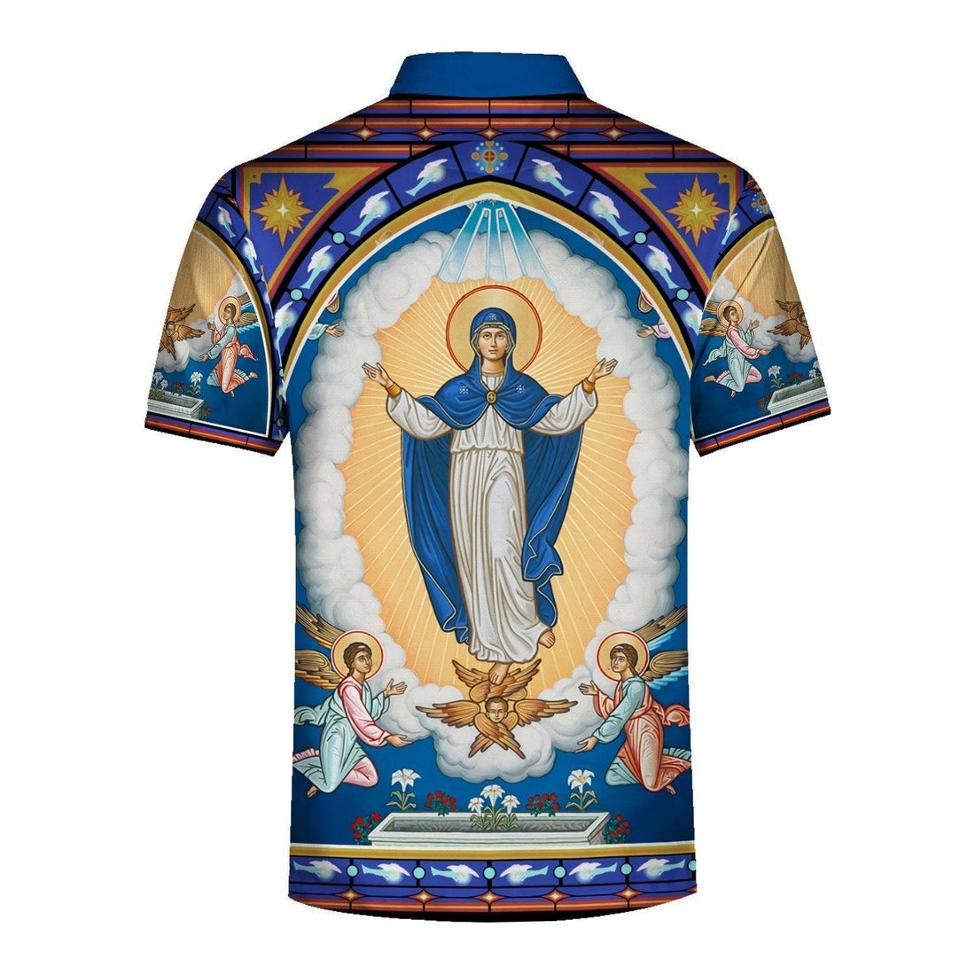 The Assumption of the Virgin Mary Icon Polo Shirt - DucG