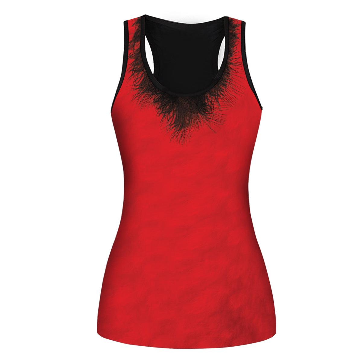 The Cardinal Bird Tank And Leggings - CustomsPig