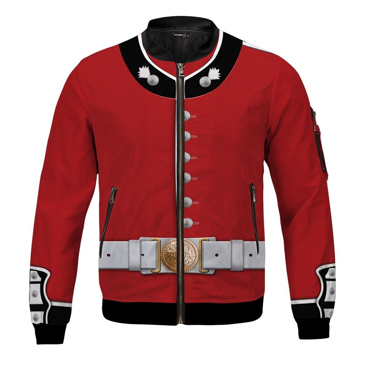 The Queen Guards Uniform United Kingdom Bomber Jacket - DucG