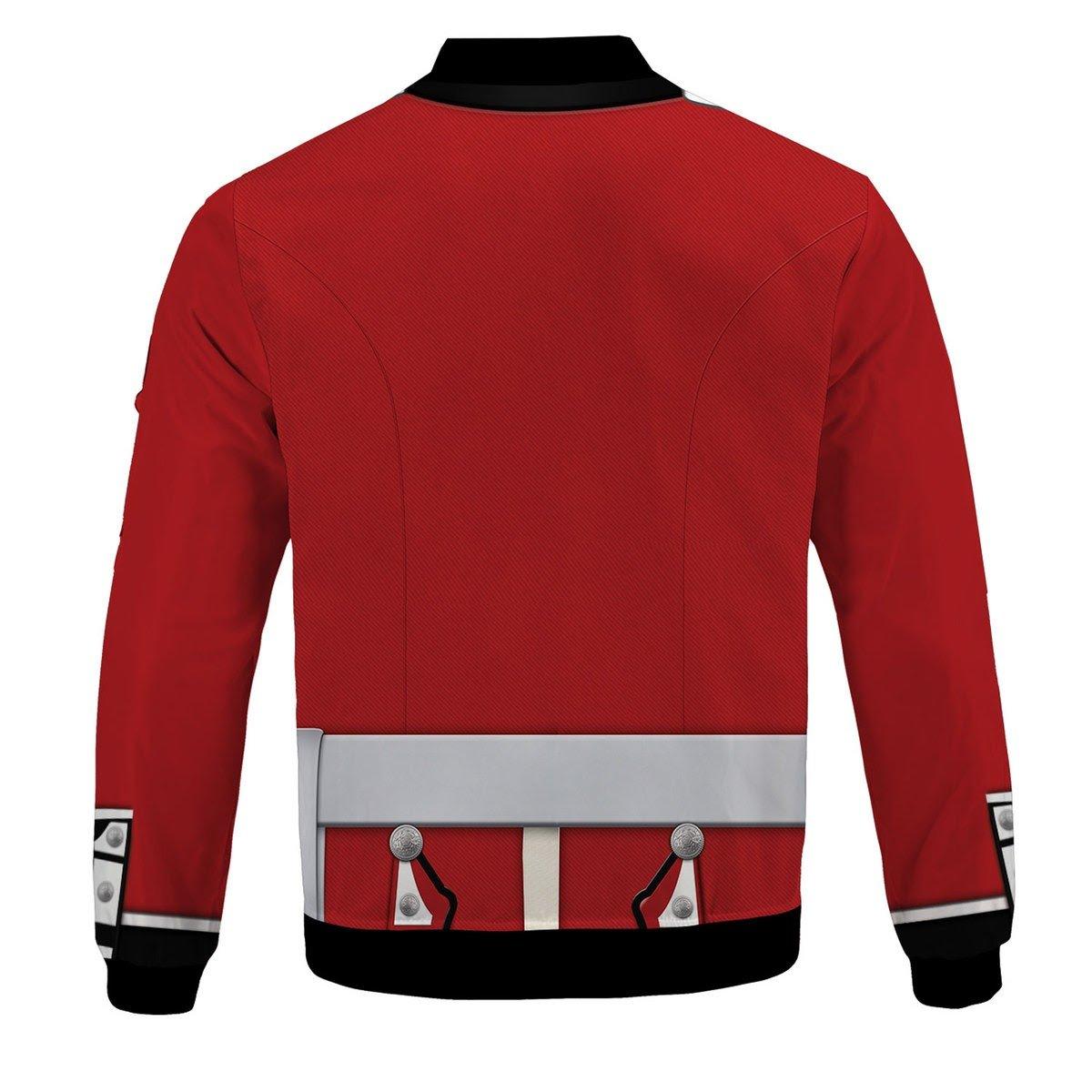The Queen Guards Uniform United Kingdom Bomber Jacket - DucG