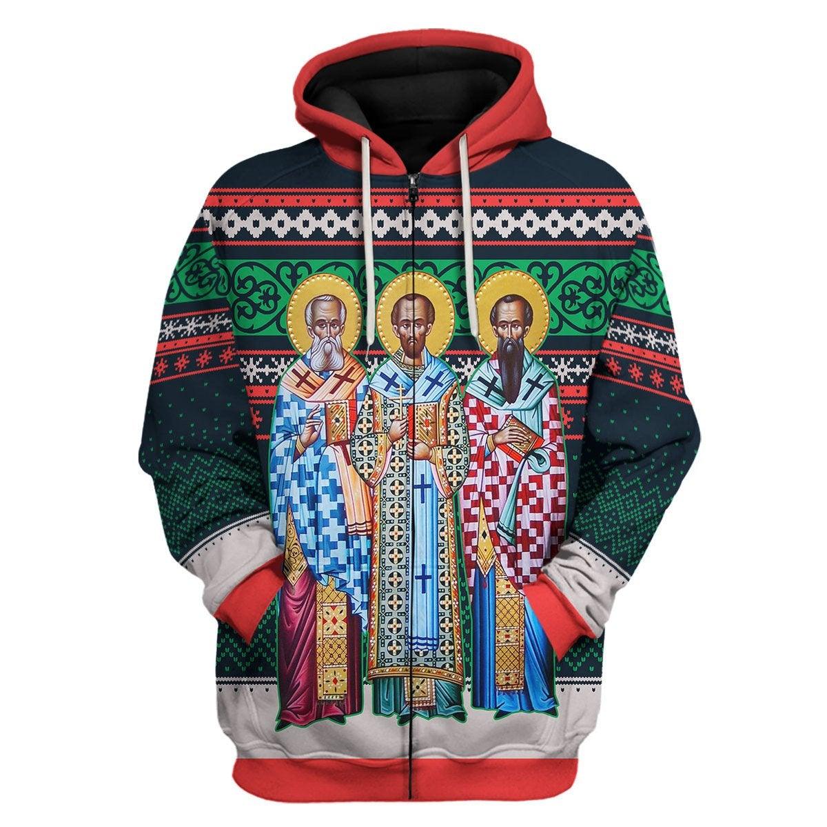 Three Great Hierarchs Zip Hoodie - DucG