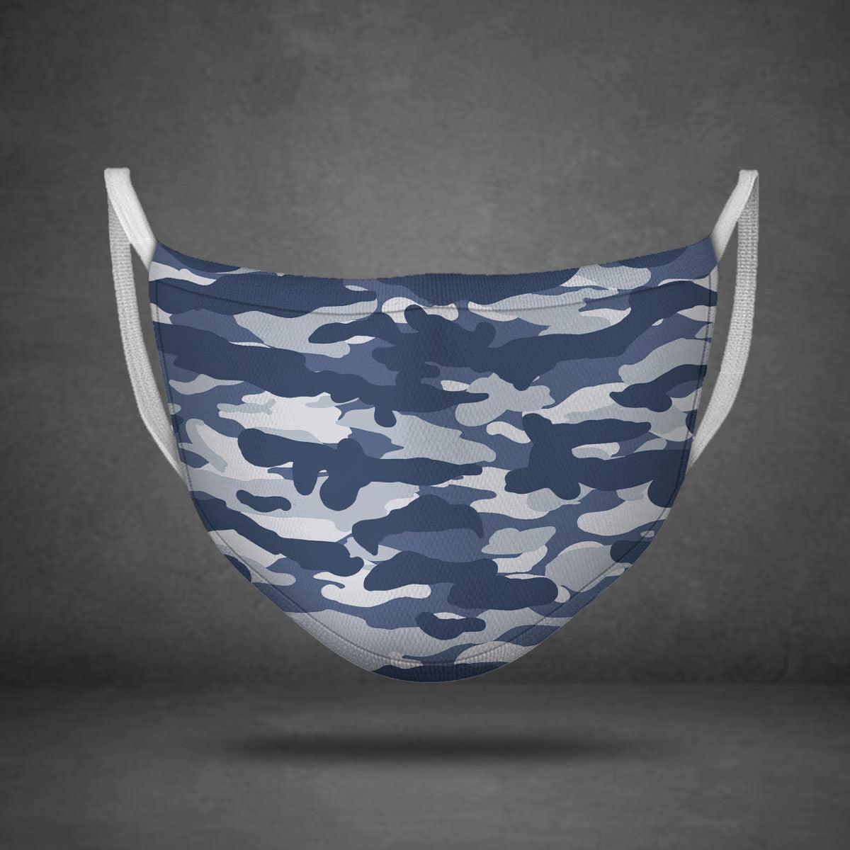 Urban Blue CAMO Face Mask - DucG