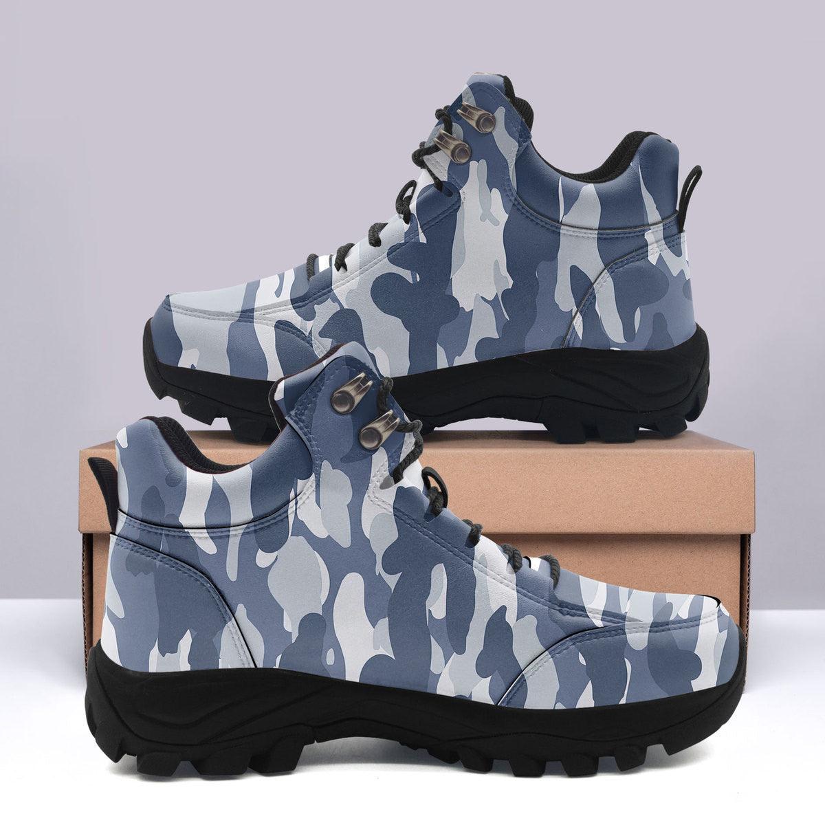 Urban Blue CAMO Hiking Shoes - DucG