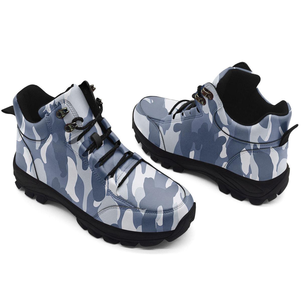 Urban Blue CAMO Hiking Shoes - DucG