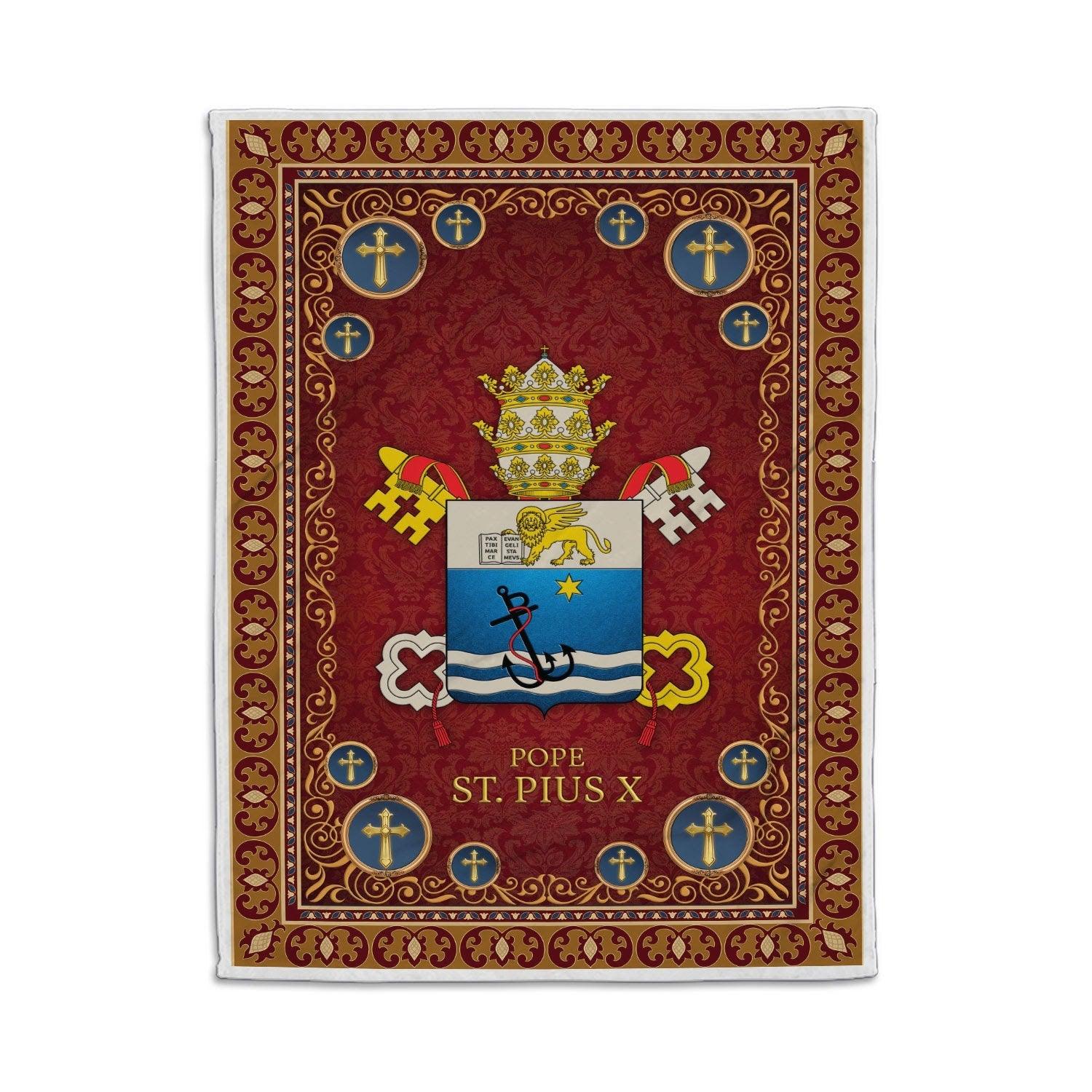 Blanket Pope St. Pius X Coat Of Arms - CustomsPig