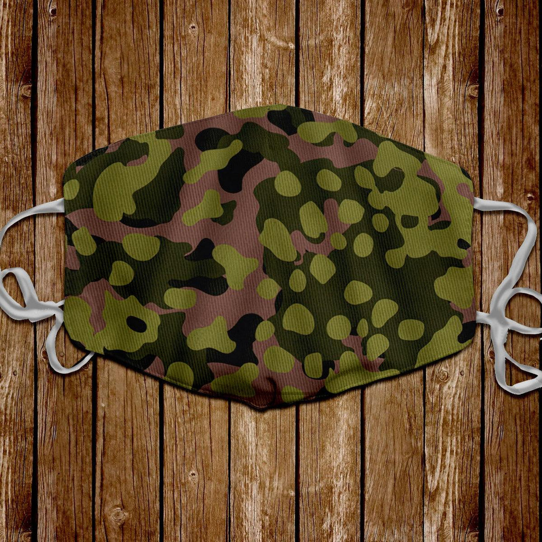 Waffen SS Type II M42 Oakleaf A Smock Dark Variant Face Mask - DucG
