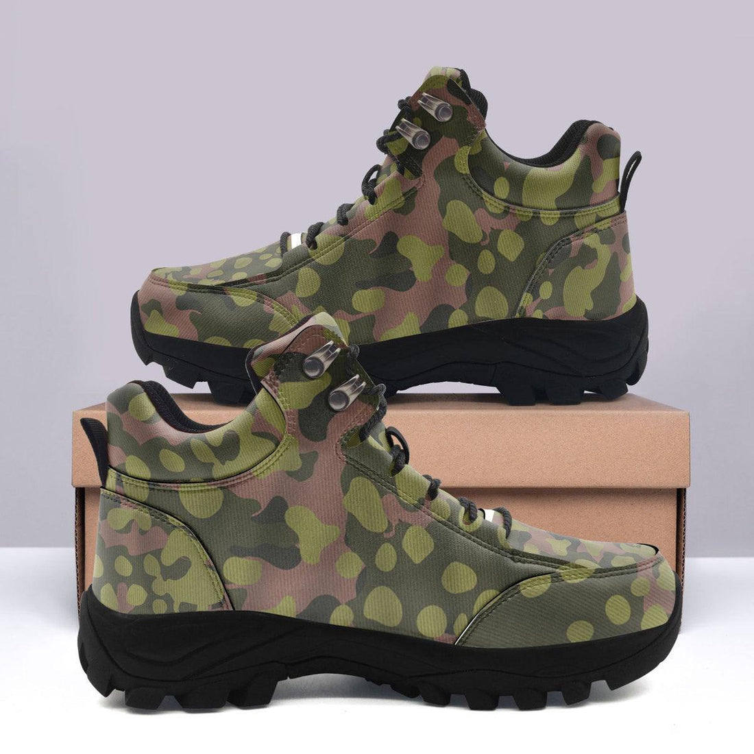 Waffen SS Type II M42 Oakleaf A Smock Dark Variant Hiking Shoes - DucG