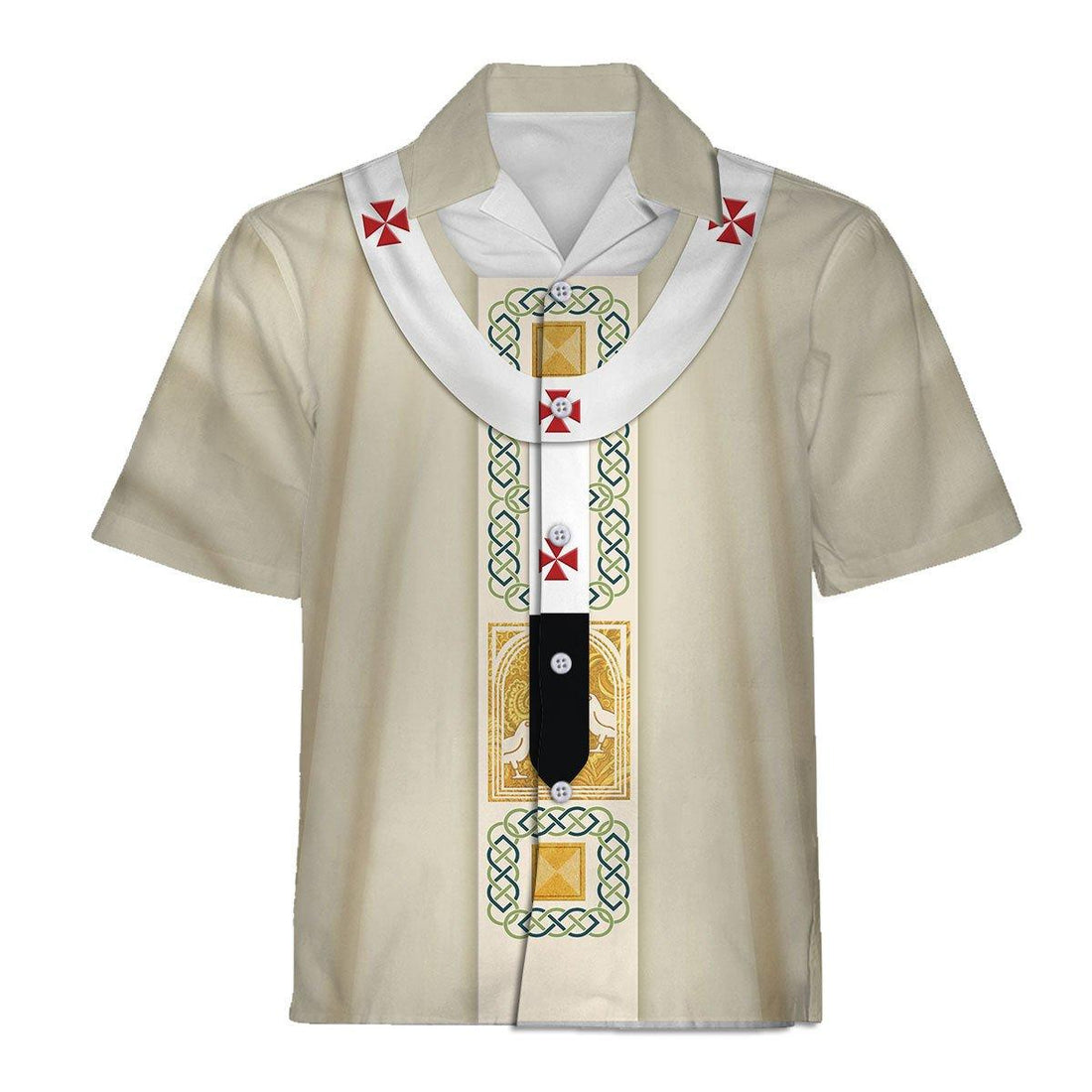 White Liturgical Vestment Christian Religion Hawaiian Shirt - Gearhomie.com