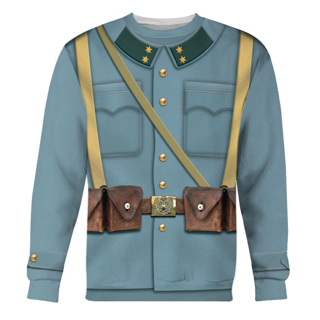 World War 1 Uniforms Austro Hungarian Soldiers Zip Fleece Hoodie / S Vn198