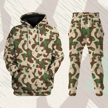 CustomsPig Splittertarnmuster Buntfarbenmuster Germany Wehrmacht Colour Patterns Costumes Hoodie Sweatshirt T-Shirt Tracksuit
