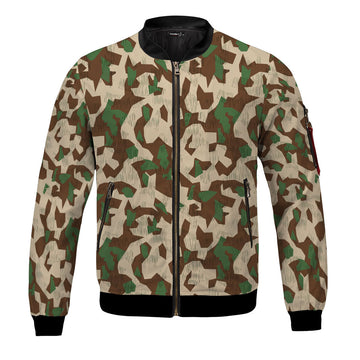 CustomsPig Splittertarnmuster Buntfarbenmuster Germany Wehrmacht Colour Patterns Bomber Jacket