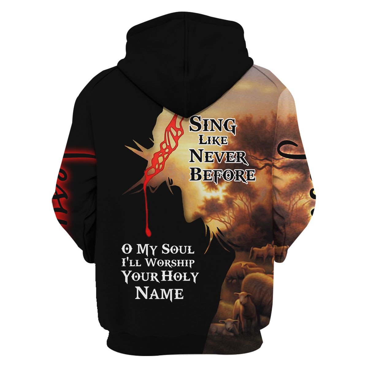 Customspig Tops Pullover Sweatshirt Bless the Lord O my Soul O My soul 3D Apparel