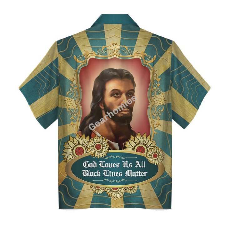 Tracksuit Tops Pullover Sweatshirt Black Jesus God Loves Us All Black Lives Matter 3D Apparel