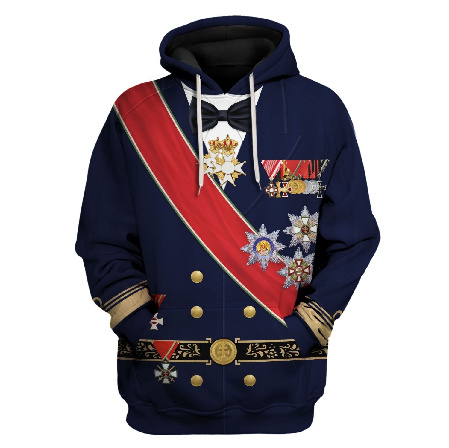 Mikl????s Horthy Fleece Hoodie / S Qm1380