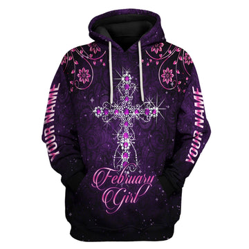 Personalized Tracksuit I Am A February Girl All Over Printed