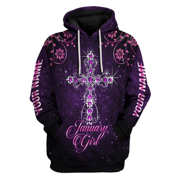 Personalized Tracksuit I Am A January Girl All Over Printed