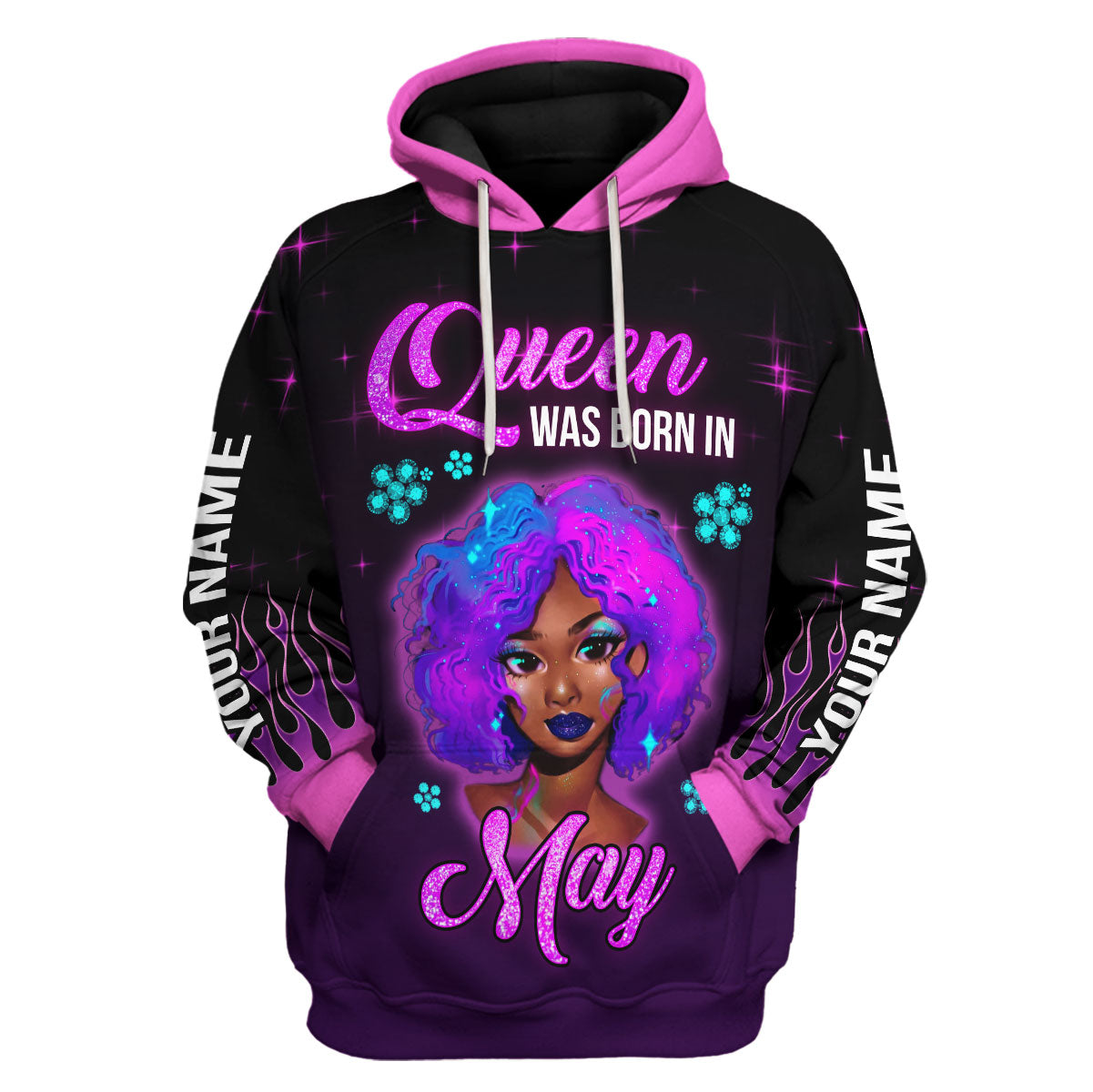 CustomsPig Personalized Tops May Queen Was Born In May All Over Printed