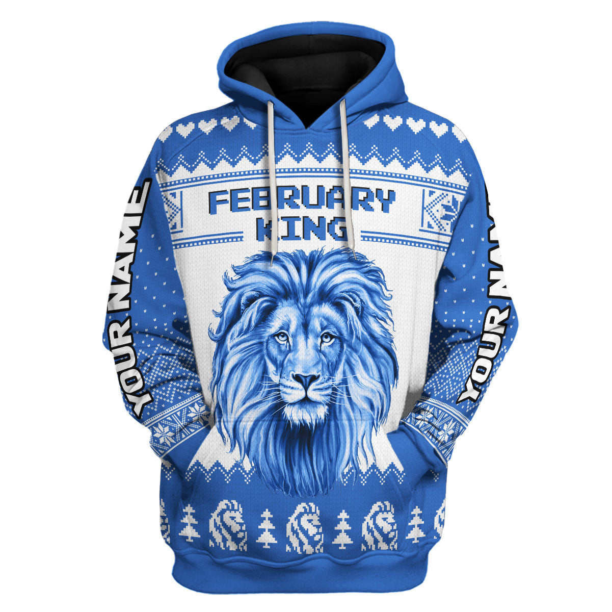 CustomsPig Personalized Tops February King All Over Printed