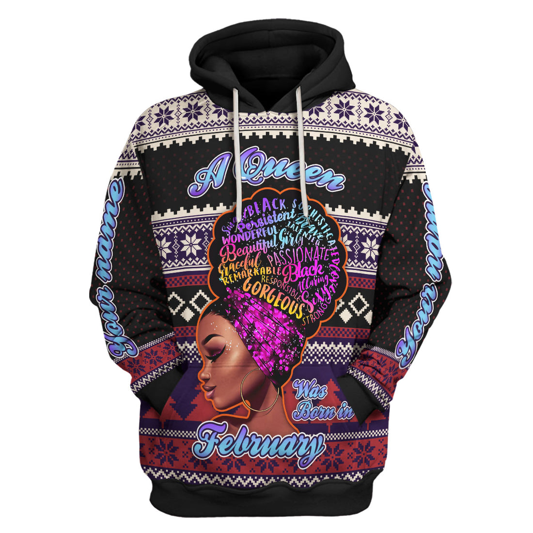 CustomsPig Personalized Tops February Queen All Over Printed