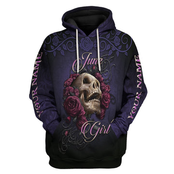 Personalized Tracksuit I'm A June Girl All Over Printed