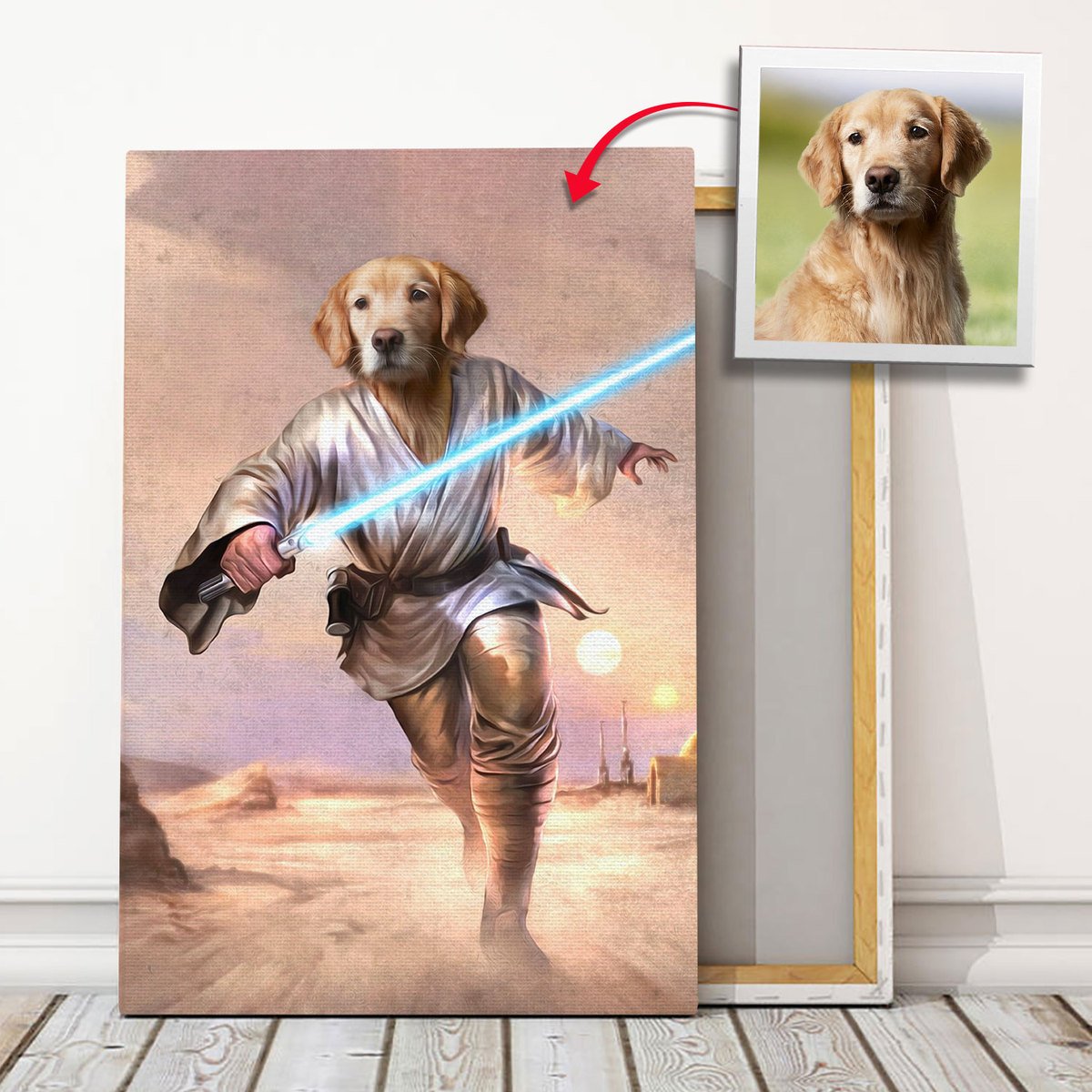 Customized Pet Canvas - Luke Skywalker