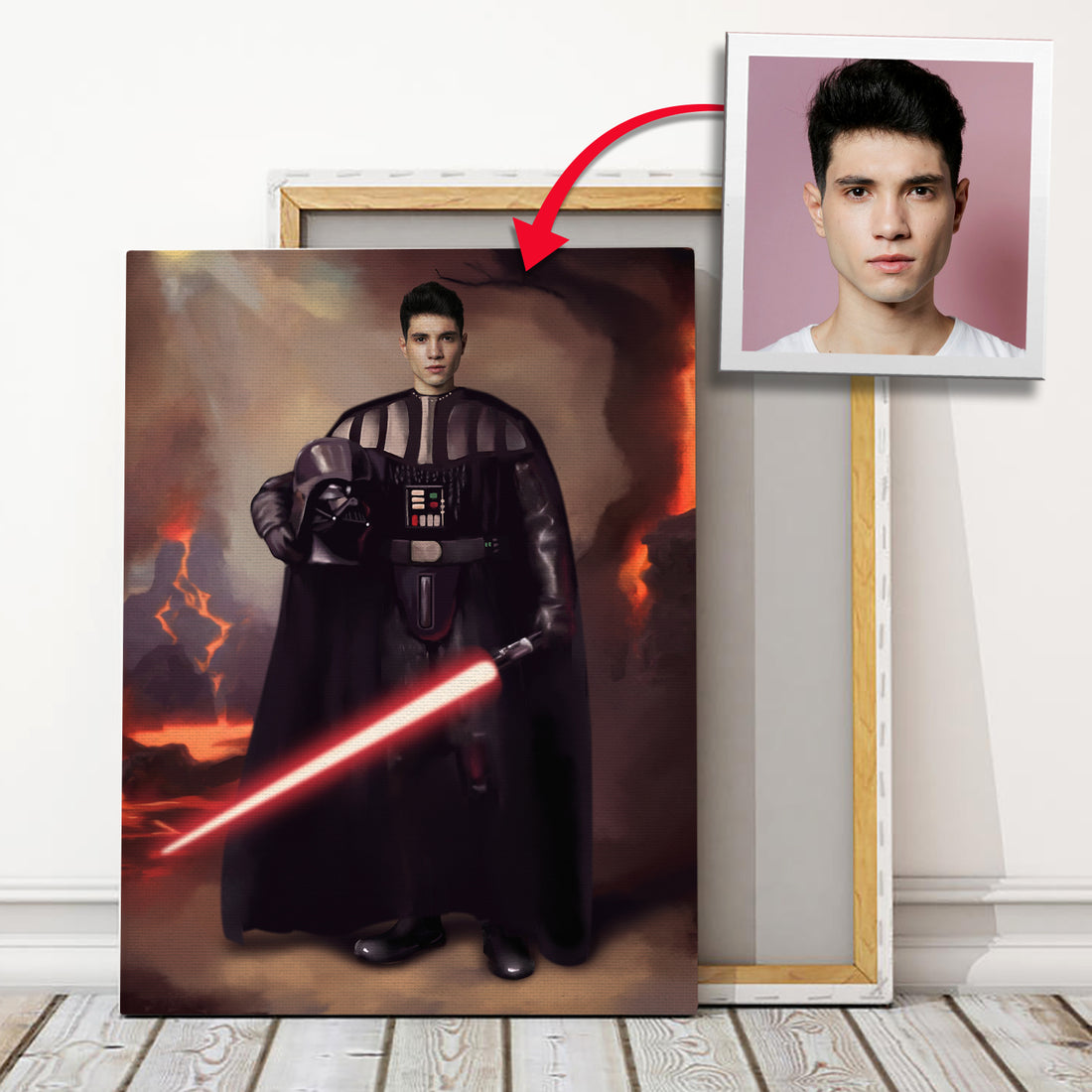 Personalized Canvas Darth Vader