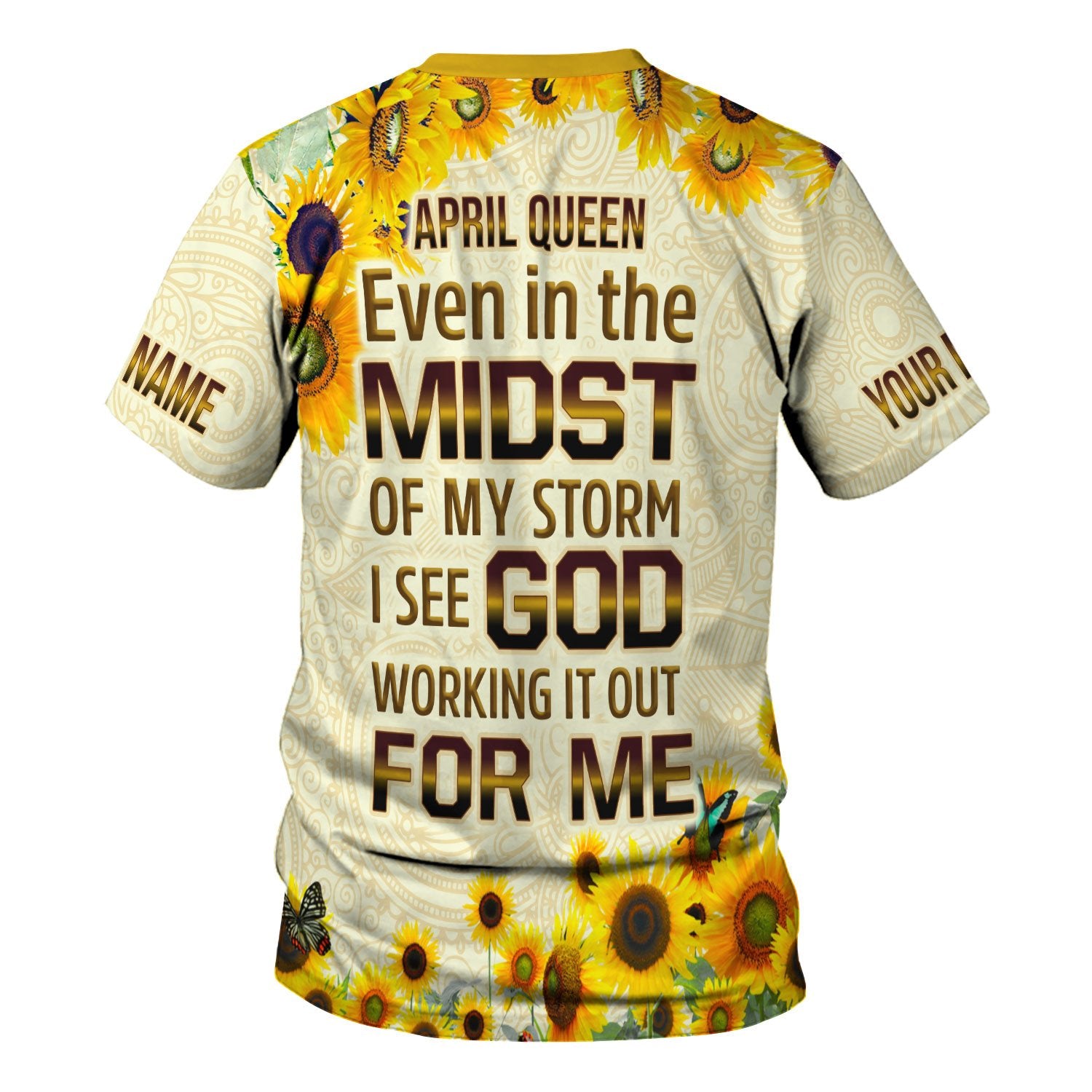 Personalized Tracksuit April Queen All Over Printed
