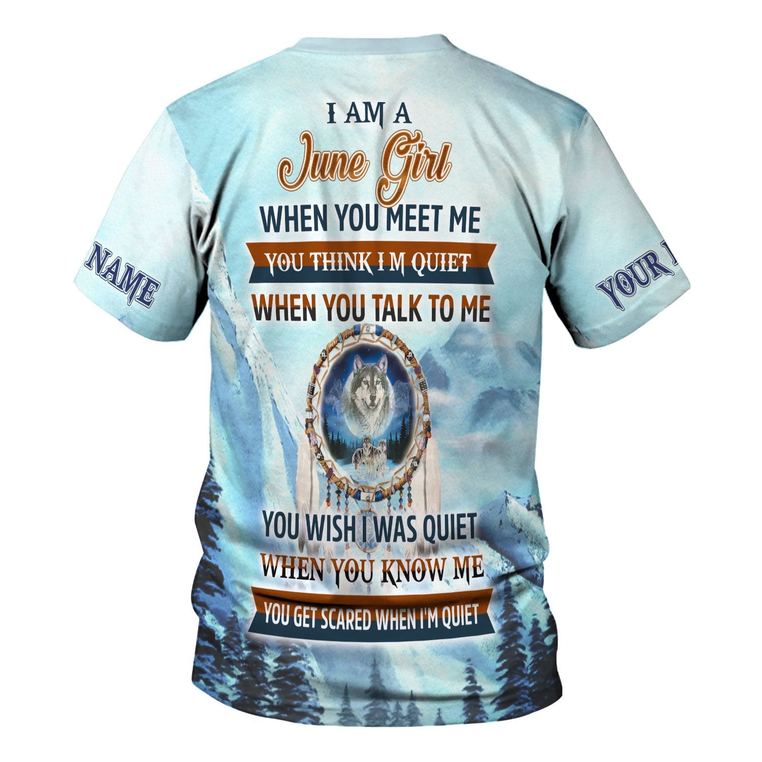 Personalized Tracksuit I Am A June Girl All Over Printed