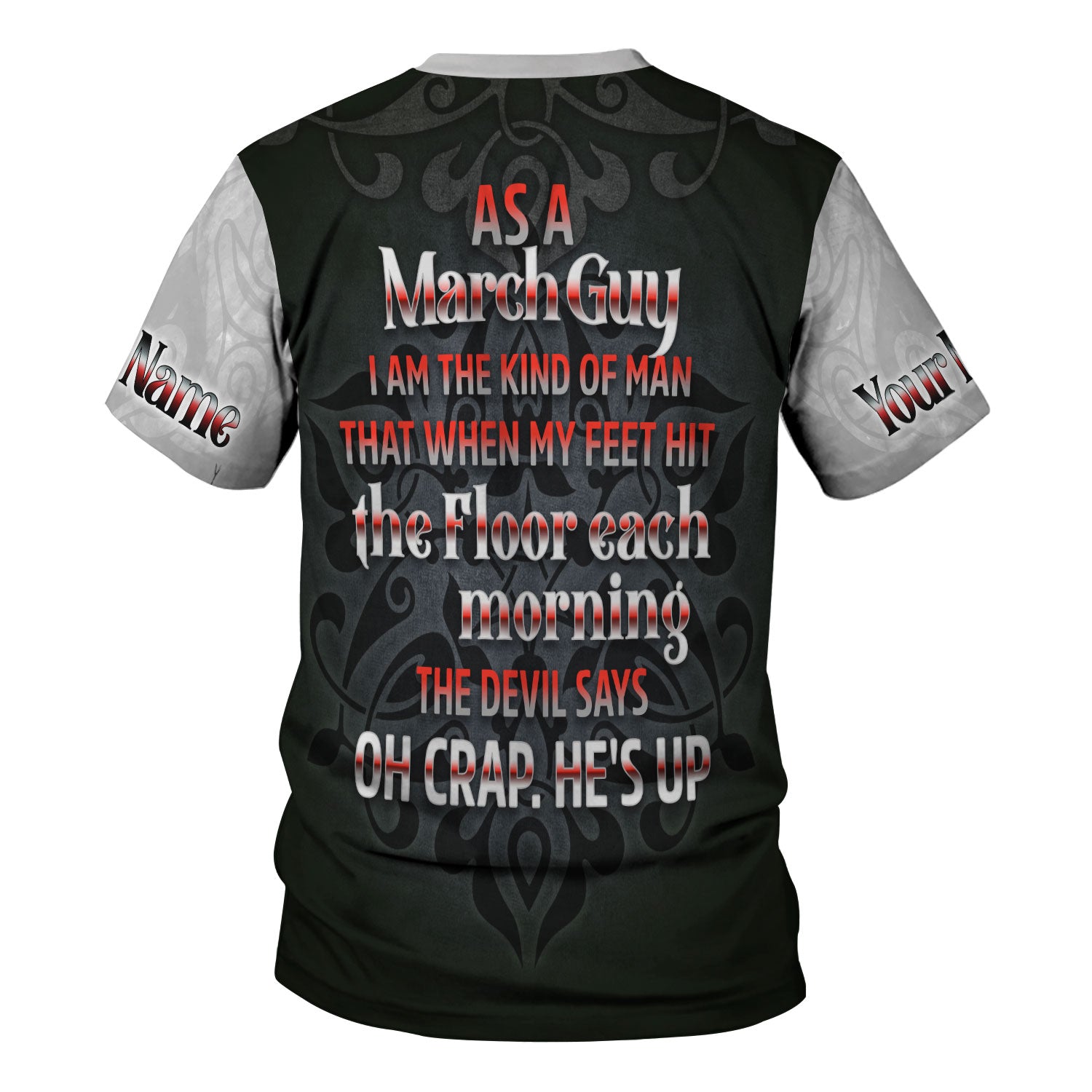 CustomsPig Personalized Tops March Guy All Over Printed