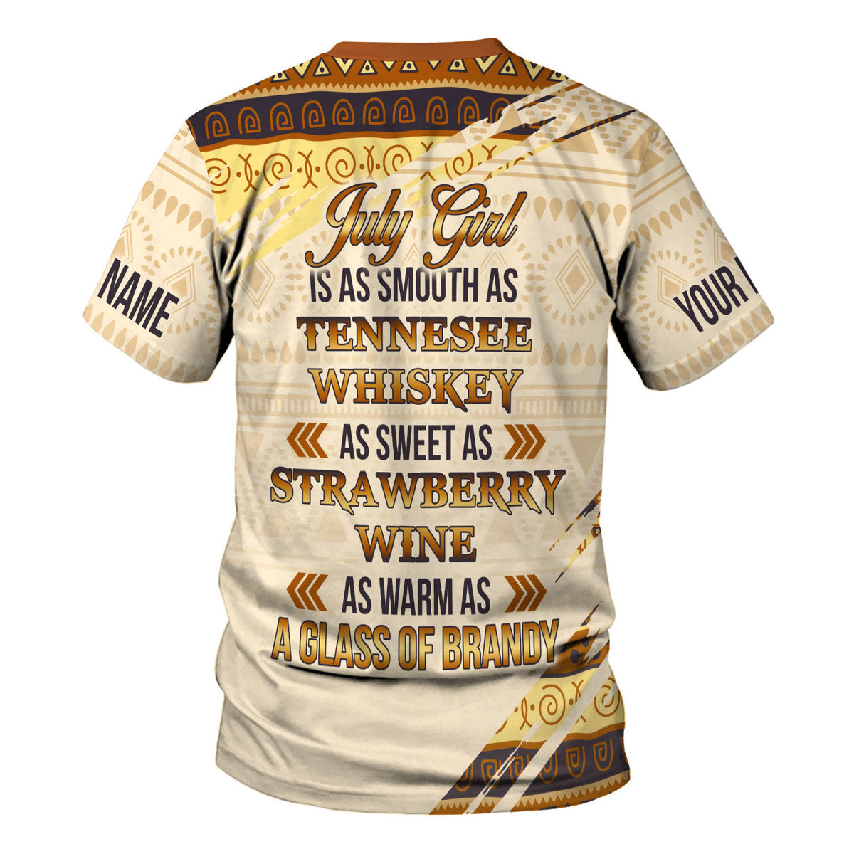 CustomsPig Personalized Tops July Girl All Over Printed