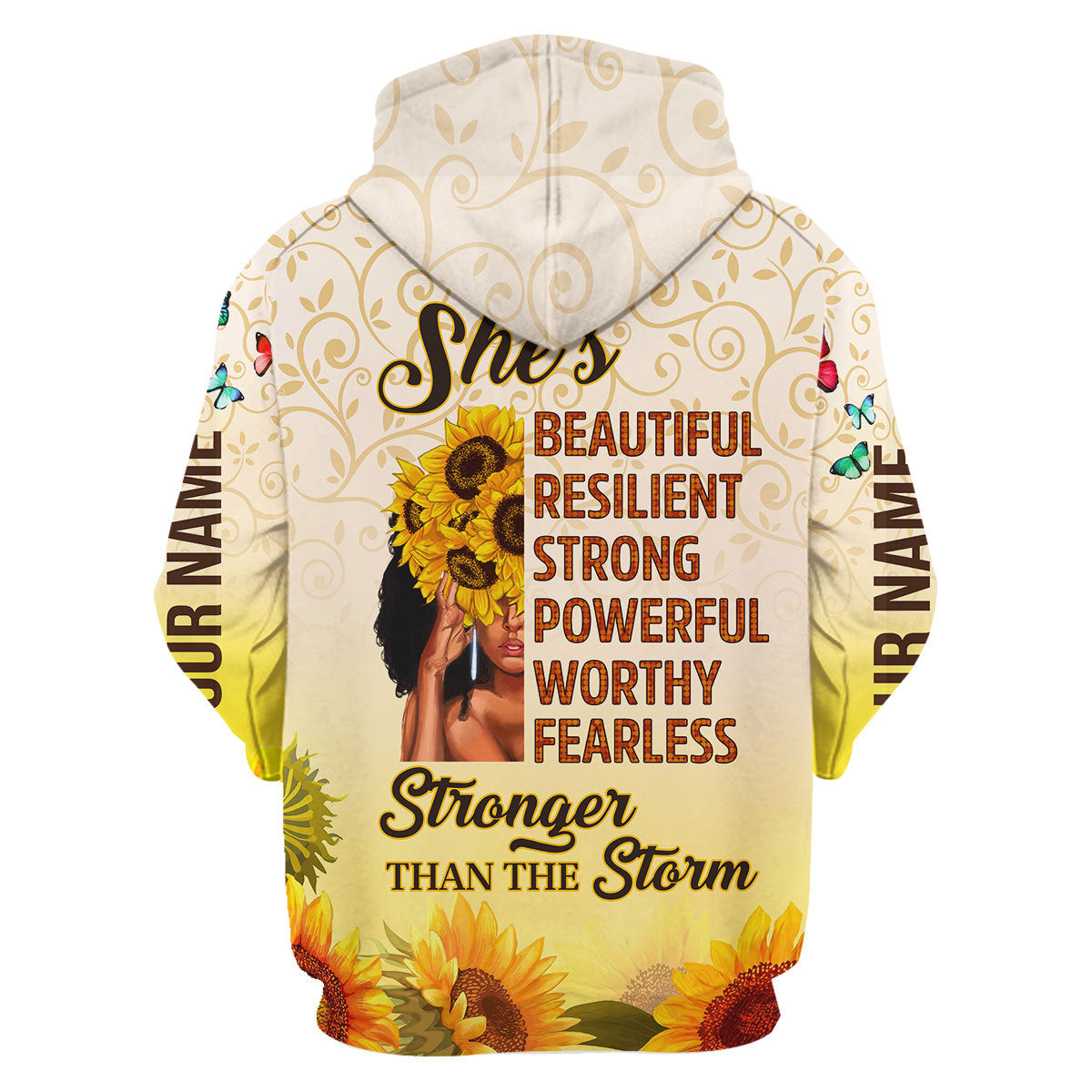 CustomsPig Personalized Hoodie September Girl All Over Printed