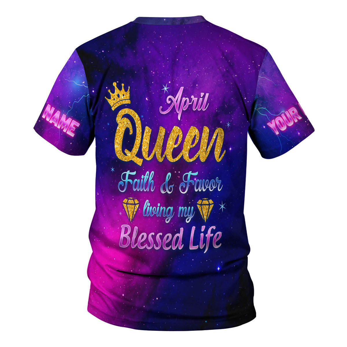 CustomsPig Personalized Tops April Queen All Over Printed