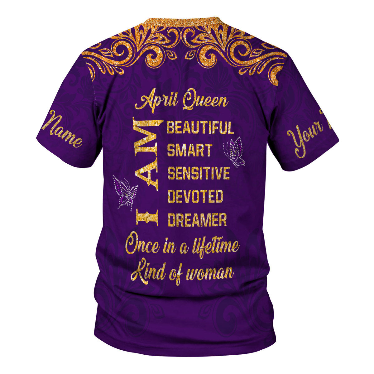 CustomsPig Personalized Tops April Queen All Over Printed