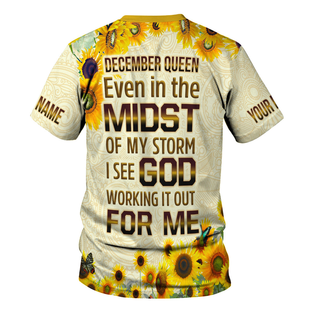 CustomsPig Personalized  Tops  December Queen All Over Printed
